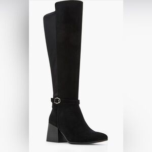 Blondo Waterproof Knee High Black Suede Boot